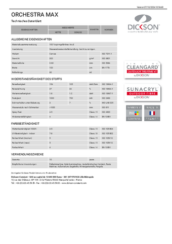 Technisches Datenblatt