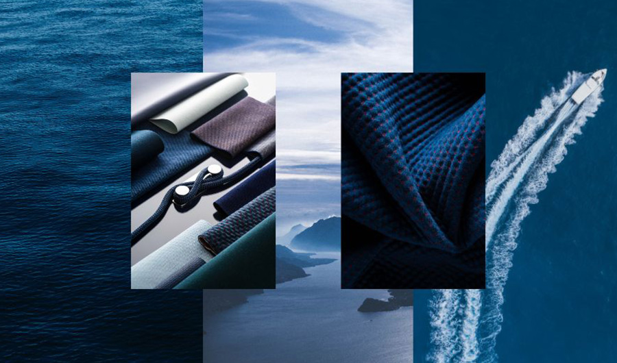 A SELECTION OF MARINE FABRICS FOR A 100% 'DEEP SHADES' AMBIENCE