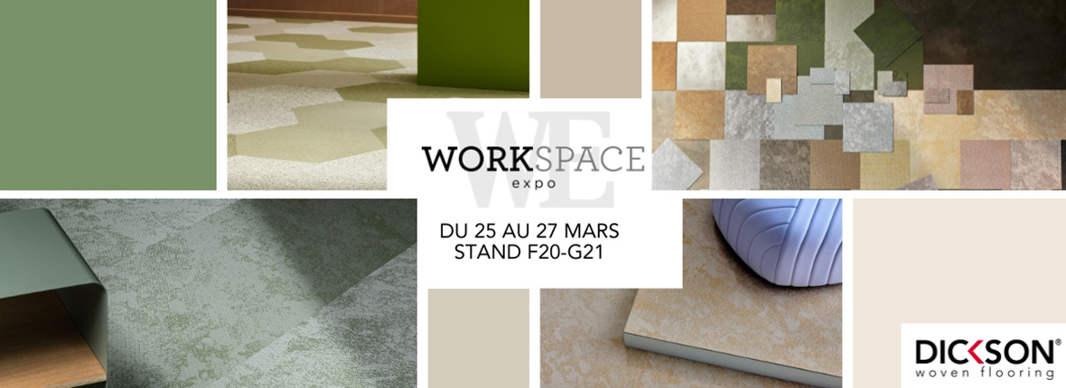 Dickson Woven Flooring auf der Workspace-Messe vom 25. bis 27. März 2025